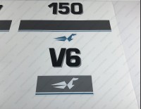 Johnson 150HP V6 Ocean Runner 1993-1998 Outboard Decal Kit